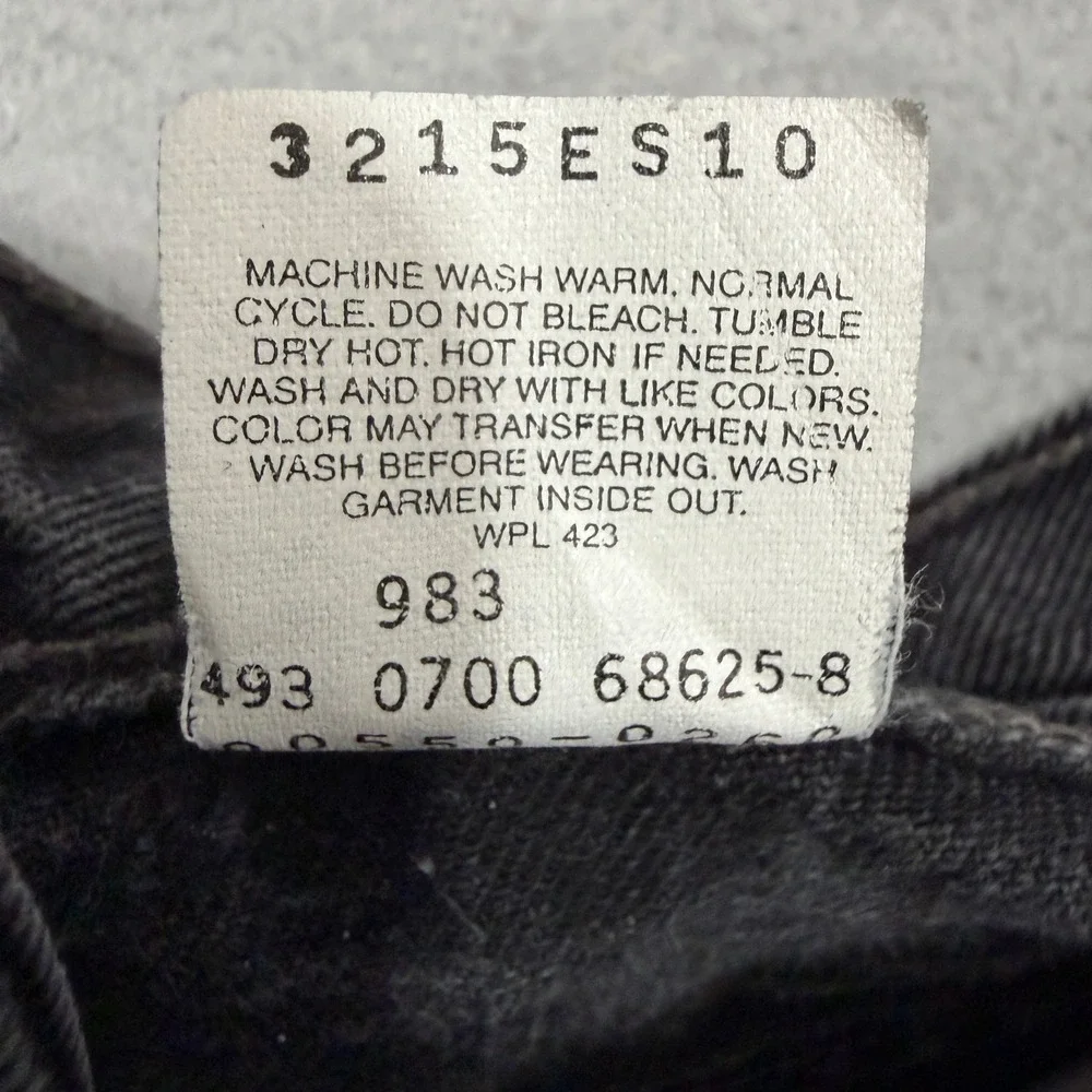 Vintage Levis 550 Jeans Mens 36x32 (Fits 34x30) Black Denim Relaxed 2000 Western